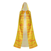 Adult Brick Road Yellow Hooded Cloak Lightweight Witch Robe Halloween Party Costume