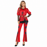 Descendants Costume Red Halloween Party Suit Women