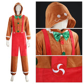 Unisex Gingerbread Man Pajamas Family Matching Christmas Onesie Holiday Homewear