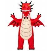 Inflatable Dragon Costume Adult Red Dragon Funny Halloween Party Suit