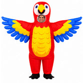 Adult Inflatable Parrot Costume | Funny Tropical Bird Blow Up Suit for Halloween Party Events