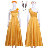 Women Judy Hopps Yellow Dress Judy Halloween Costume Tusary