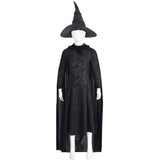 Kids Elphaba Costume Adult Elphaba Black Dress Witch Halloween Cosplay Suit Tusary