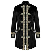 Tusary Men Steampunk Vintage Tailcoat Gothic Victorian Frock Coat Jacket