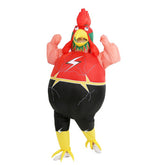 Rooster Inflatable Costume Unisex Fighting Rooster Full Body Chicken Halloween Party Suit
