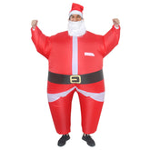 Adult Inflatable Christmas Costume Santa Claus Xmas Blow Up Cosplay Suit