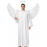 Men Angle Costume Church Pastor Uniform Halos Robe Angel Uniform