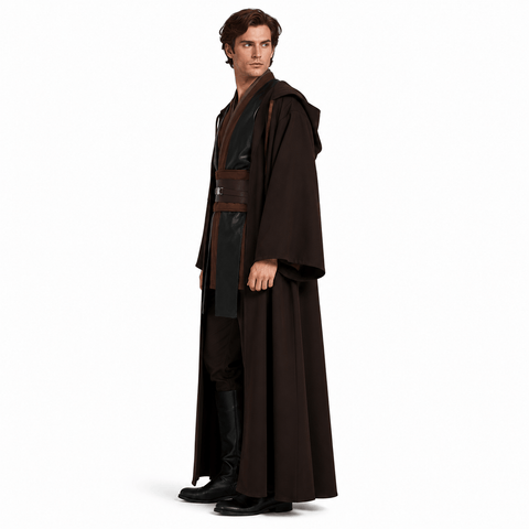 Anakin Skywalker Costume Jedi Robe Tunic Halloween Cosplay Suit Adult