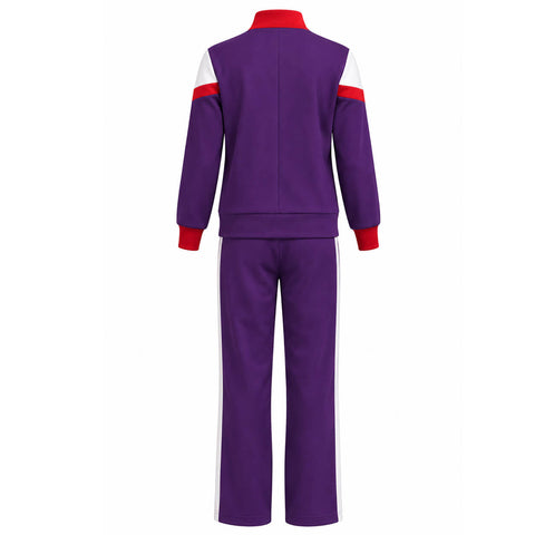 Aunt Gladys Costume Women Purple 80s 90s Hip Hop Outfit