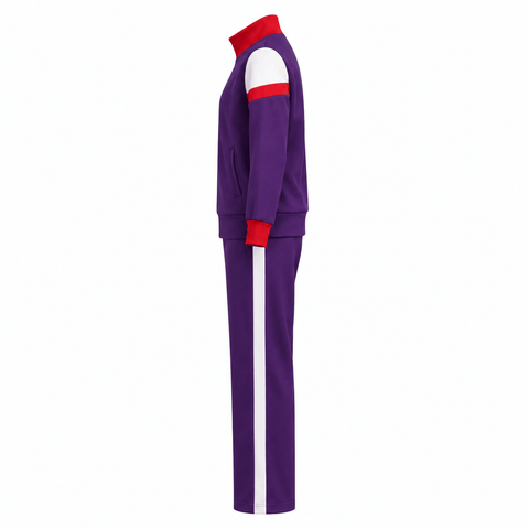 Aunt Gladys Costume Women Purple 80s 90s Hip Hop Outfit