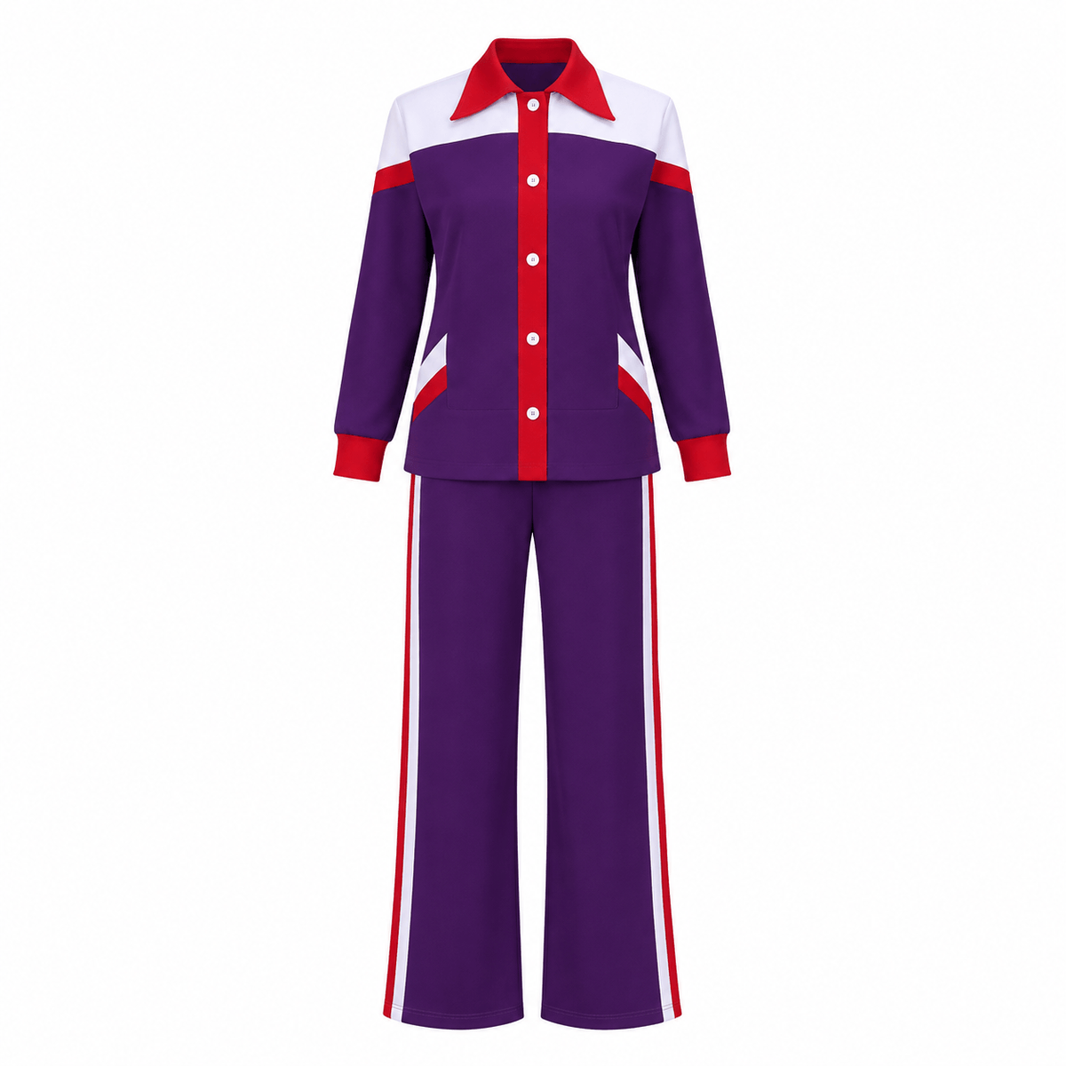 Aunt Gladys Costume Women Purple 80s 90s Hip Hop Outfit