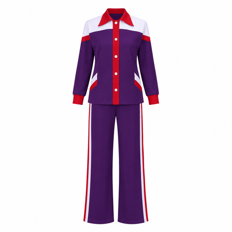 Aunt Gladys Costume Women Purple 80s 90s Hip Hop Outfit