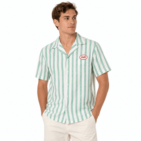 Bear Bailey Obsession Costume Green Striped Work Shirt