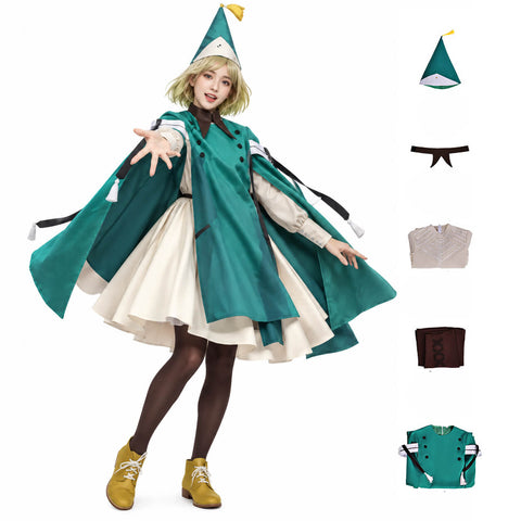 Coco Witch Hat Atelier Costume Anime Halloween Party Cosplay Full Set