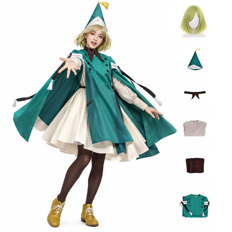 Coco Witch Hat Atelier Costume Anime Halloween Party Cosplay Full Set