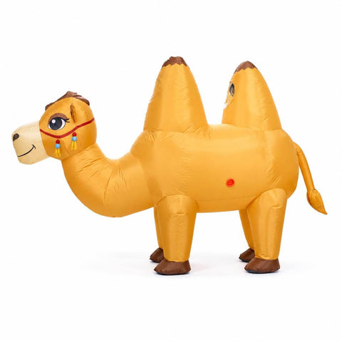 Couple Inflatable Camel Costume Adult Two Person Funny Blow Up Halloween Party Suit