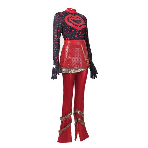 Descendants 5 Red Costume Wicked Wonderland Princess Red Halloween Cosplay Outfit