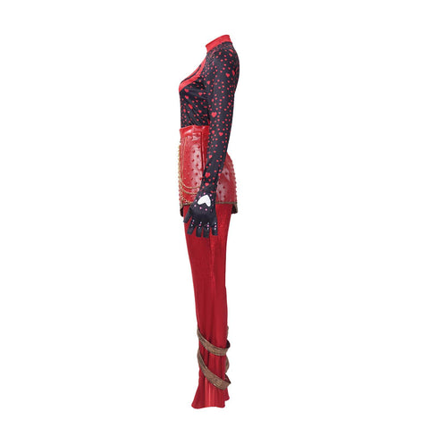 Descendants 5 Red Costume Wicked Wonderland Princess Red Halloween Cosplay Outfit