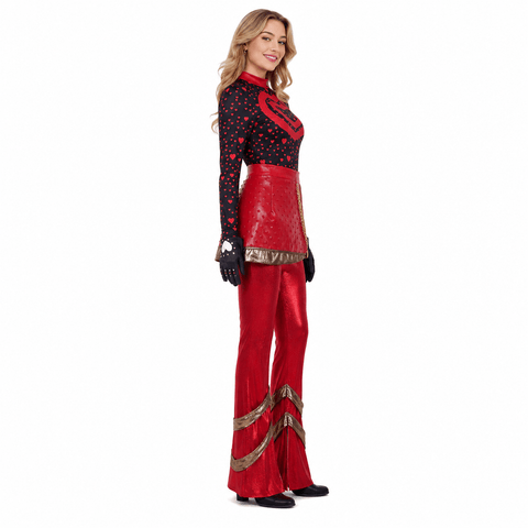 Descendants 5 Red Costume Wicked Wonderland Princess Red Halloween Cosplay Outfit
