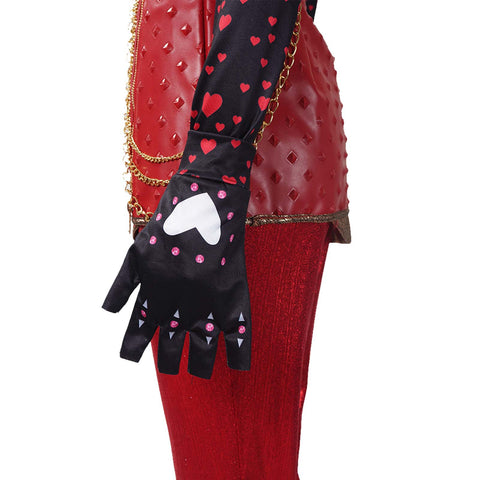 Descendants 5 Red Costume Wicked Wonderland Princess Red Halloween Cosplay Outfit