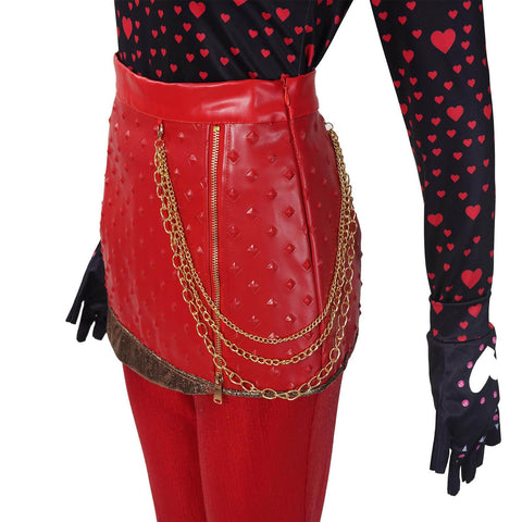 Descendants 5 Red Costume Wicked Wonderland Princess Red Halloween Cosplay Outfit