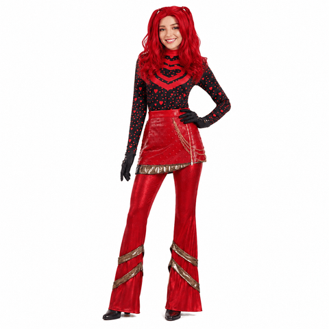Descendants 5 Red Costume Wicked Wonderland Princess Red Halloween Cosplay Outfit