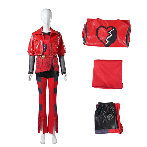 Descendants Costume Red Halloween Party Suit Women