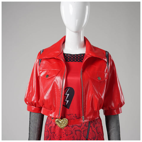 Descendants Costume Red Halloween Party Suit Women