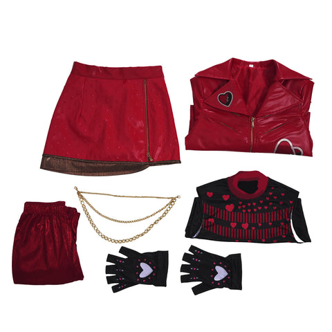 Descendants Wicked Wonderland Red Costume Halloween Party Outfit