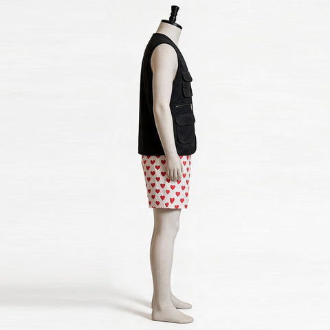 Dungeon Explorer Carl Vest Hearts Short Halloween Cosplay Suit
