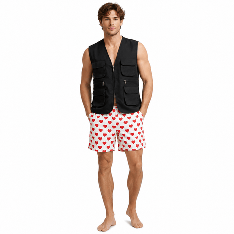 Dungeon Explorer Carl Vest Hearts Short Halloween Cosplay Suit
