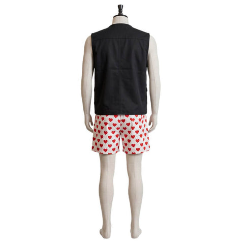 Dungeon Explorer Carl Vest Hearts Short Halloween Cosplay Suit