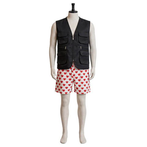 Dungeon Explorer Carl Vest Hearts Short Halloween Cosplay Suit