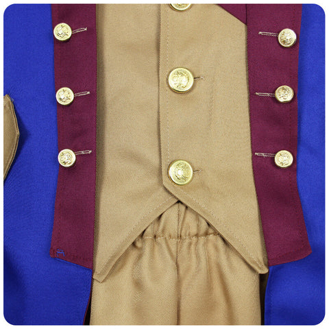 Founding Father Costume for Men 7Pcs George Washington Outfit Colonial Group Halloween Party Suit