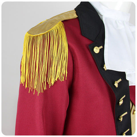 Founding Father Costume for Men 7Pcs George Washington Outfit Colonial Group Halloween Party Suit