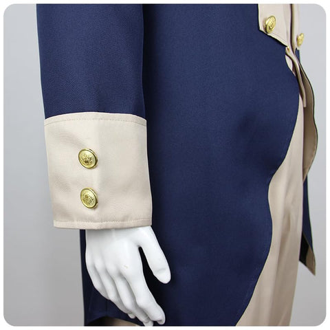 Men Founding Father Costume George Washington Outfit Colonial American Halloween Party Suit