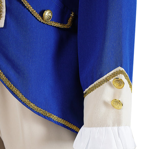 Kids Founding Father Costume Adult 6Pcs Colonial Gentleman Costume with Wig & Tricorne Hat
