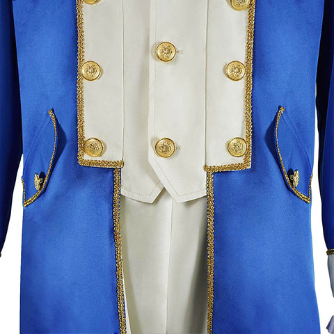 George Washington Costume Adult 5Pcs Founding Father Colonial Costume Men Halloween Suit
