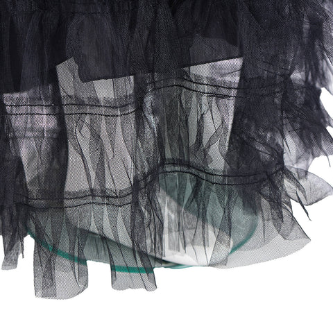 Girls Elphaba Costume New Black Dress Witch Halloween Cosplay Suit Tusary