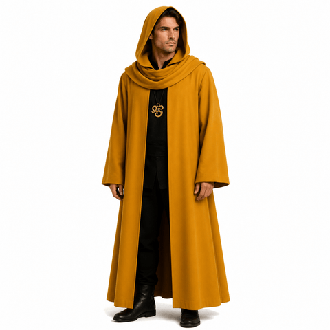 Hastur Hooded Cloak King in Yellow Costume Halloween Cosplay Outfit