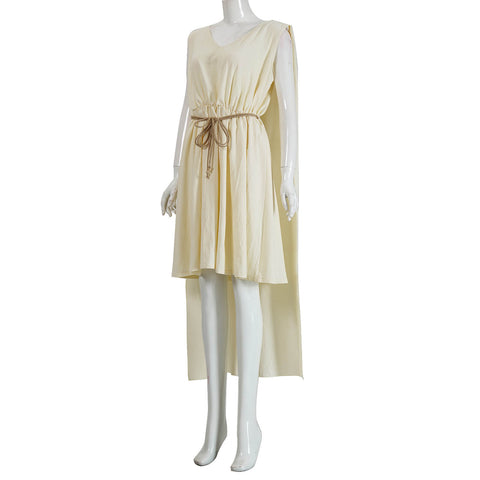 Helen of Troy Odyssey 2026 Costume Helen Beige Dress Halloween Party Cosplay Suit