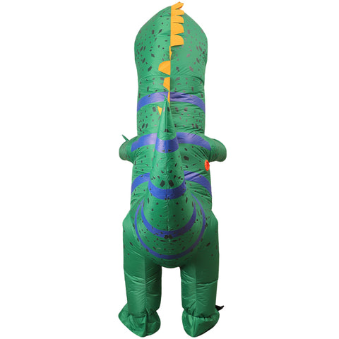 Inflatable Dinosaur Costume Funny Iguana Blow Up Halloween Suit Adult