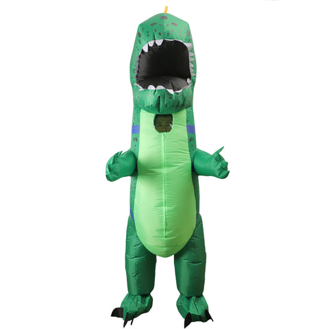 Inflatable Dinosaur Costume Funny Iguana Blow Up Halloween Suit Adult