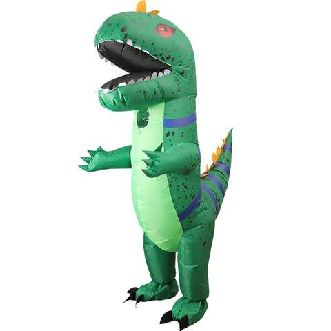 Inflatable Dinosaur Costume Funny Iguana Blow Up Halloween Suit Adult