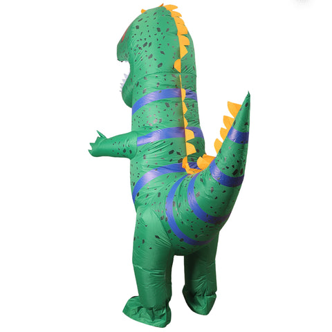 Inflatable Dinosaur Costume Funny Iguana Blow Up Halloween Suit Adult