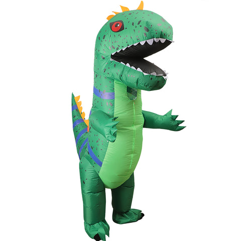 Inflatable Dinosaur Costume Funny Iguana Blow Up Halloween Suit Adult