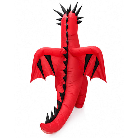 Inflatable Dragon Costume Adult Red Dragon Funny Halloween Party Suit