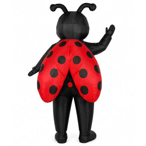 Inflatable Ladybug Costume Adult Funny Blow up LadyBird Halloween Party Cosplay Suit