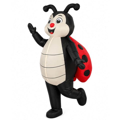 Inflatable Ladybug Costume Adult Funny Blow up LadyBird Halloween Party Cosplay Suit