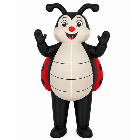 Inflatable Ladybug Costume Adult Funny Blow up LadyBird Halloween Party Cosplay Suit
